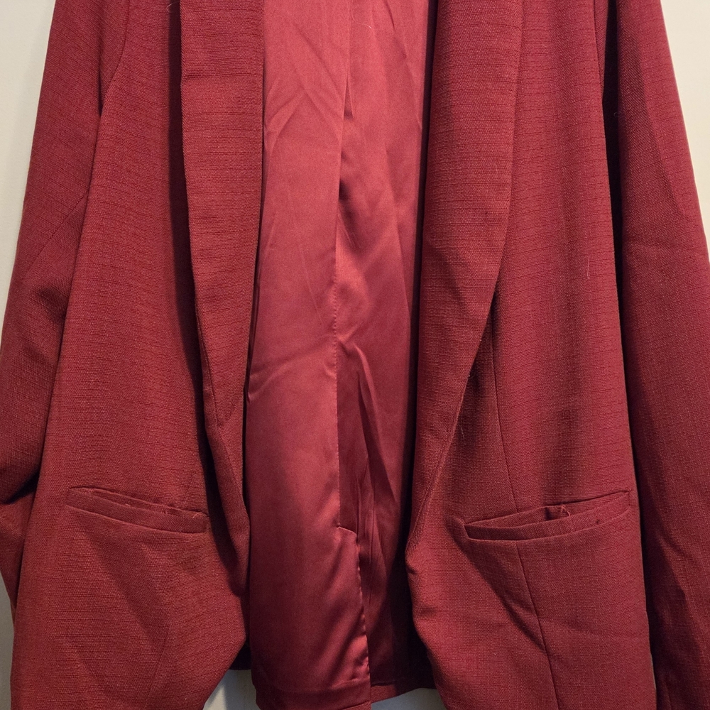 Torrid Rich Burgundy Blazer